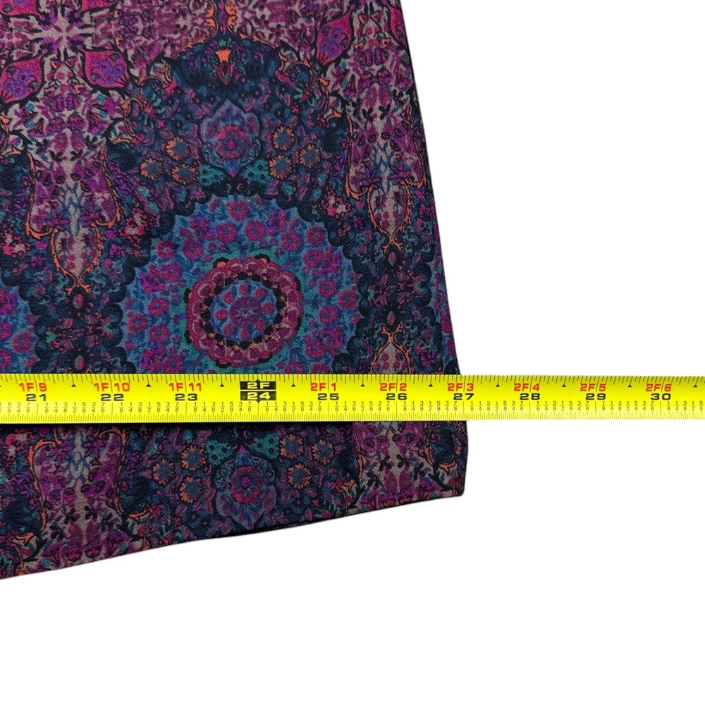 Vintage Balakier's Multicolor Paisley Pleated Skirt Women 10 (28" Waist) Wool - Picture 6 of 6